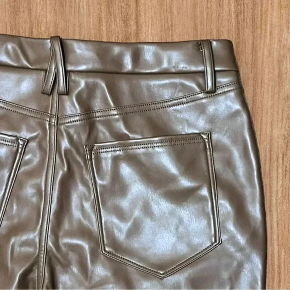 Size 14 Good American Faux Leather Pants - Better Than Leather Good Icon - Picture 9 of 12